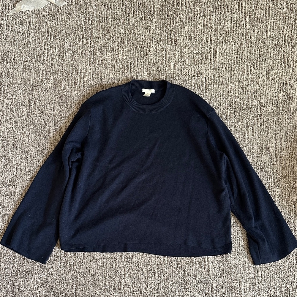 H&M Women’s Navy Crewneck Sweater and pant set